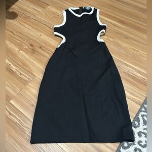 Eva Franco Elegant Black Cutout Sleeveless Mini Dress Size 0